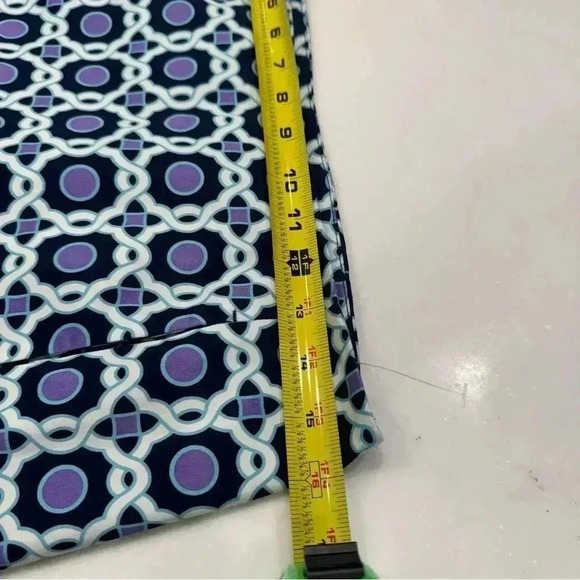 Camille La Vie woman’s short skirt navy, white & purple chain pattern size 6 - Picture 6 of 9